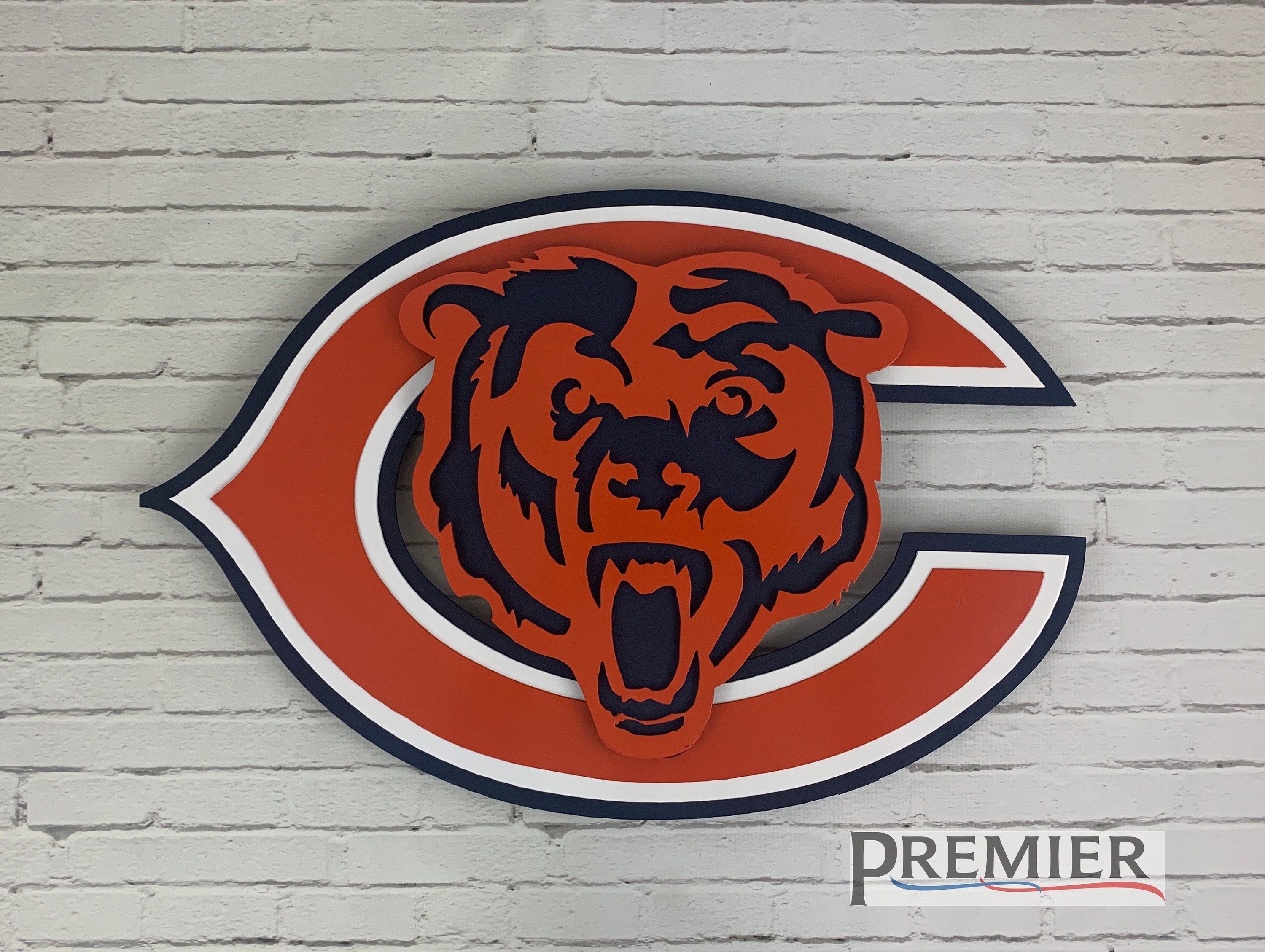 Chicago Bears Metal Art. Etsy