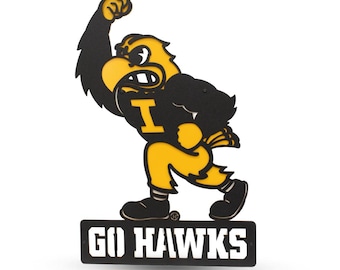 Iowa Hawkeyes Go Hawks Fighting Herky