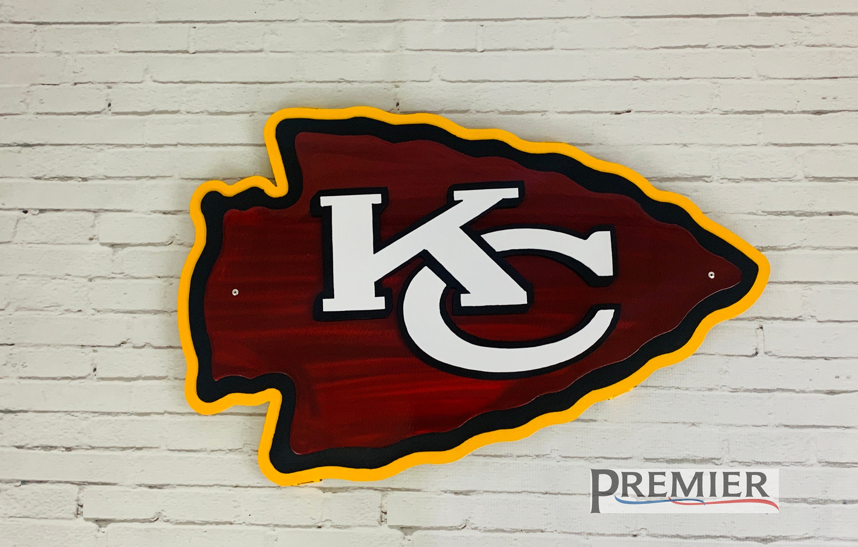 Kansas City Chiefs Metal Art Etsy