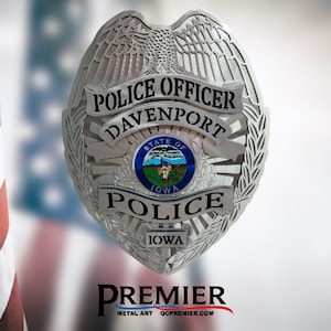Custom Police Badge Metal Art