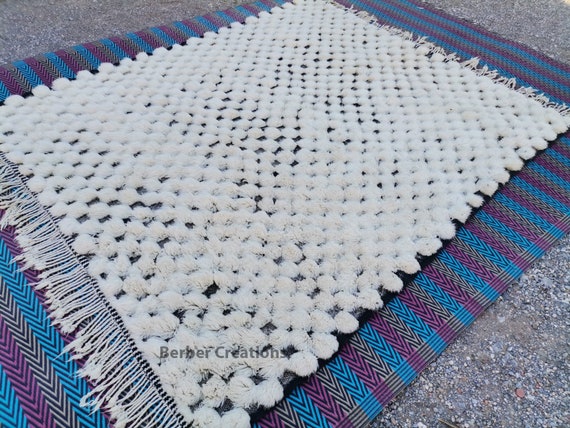 ウール100%手織りラグ　トルコラグ　モロッコラグ　ラグ 8388.jpg