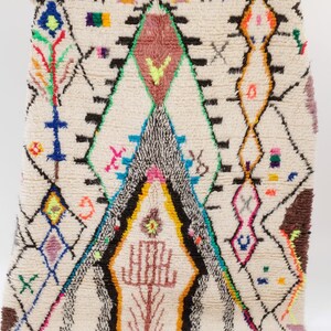 Authentic Moroccan rug , Berber carpet , Genuine Wool rug , 8x10 rug,custom size,Handmade rug, boho style, Area rug, Tapis berbere, Teppich image 1