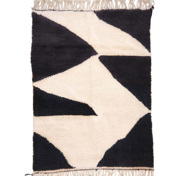 Black and White Rug Etsy