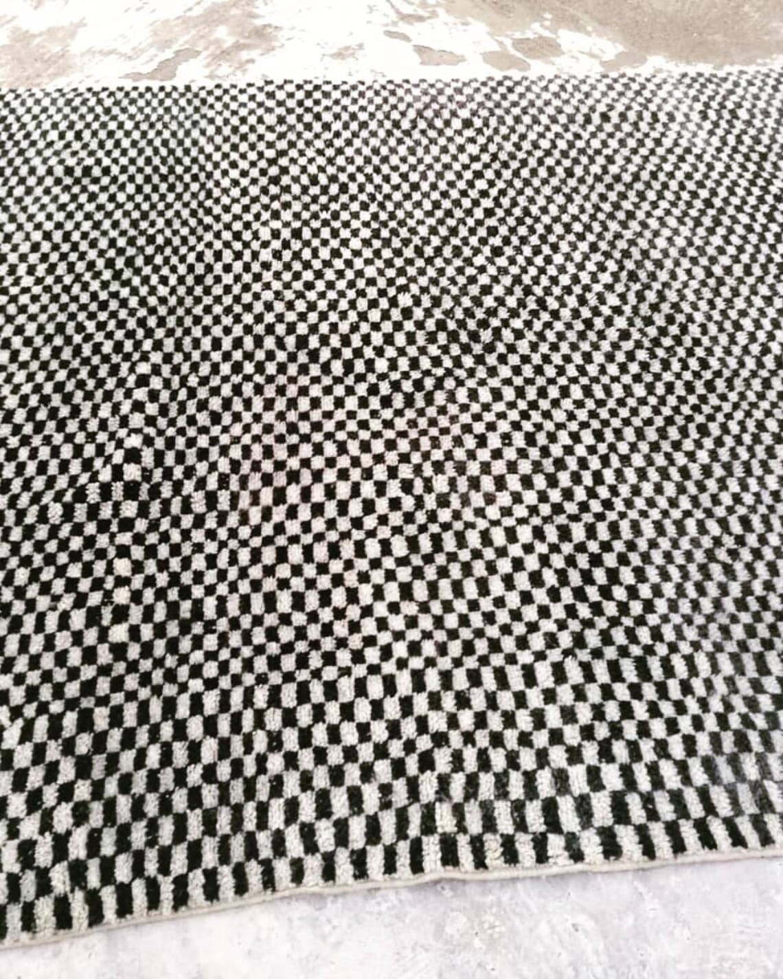 Moroccan Checkered Rug 8x10 Moroccan Checkerboard Rug Etsy New Zealand