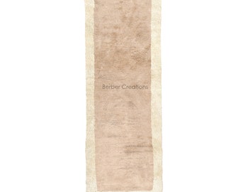 Moroccan Runner rug Neutral-  Beige Hallway runner - Moroccan rug - Berber carpet  - Handmade rug