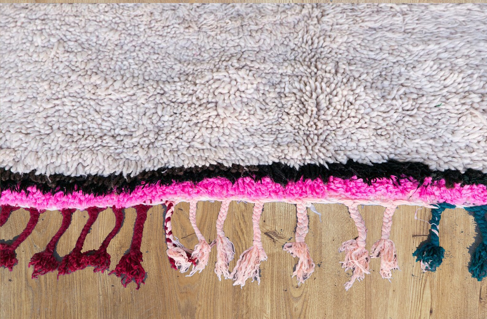Pink Moroccan Rug Berber Carpet Genuine Wool Rug Custom - Etsy