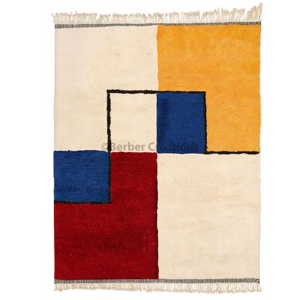 Mondrian Wool Cardigan