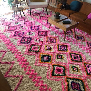 Moroccan Rug pink , moroccan rug 8x10 , moroccan rug 9x12 , Azilal rug, moroccan carpet , moroccan berber rug , azilal rug, area rugs