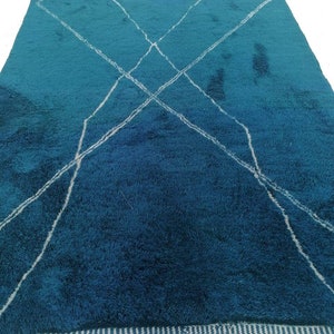 Moroccan rug blue, Berber carpet , Genuine Wool rug , blue area rug ,Handmade rug, boho style, Area rug, Tapis berbere, Teppich