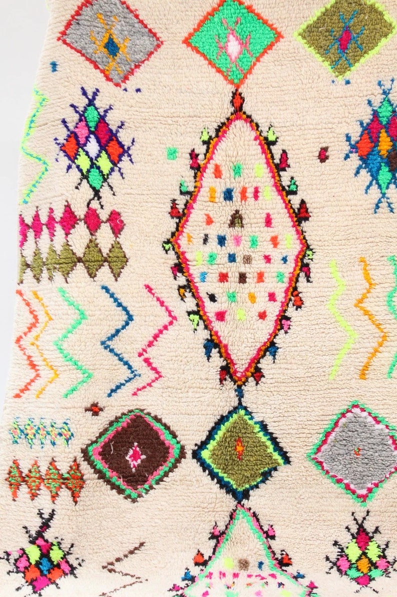 Authentic Moroccan Rug Berber Carpet Genuine Wool Rug Etsy