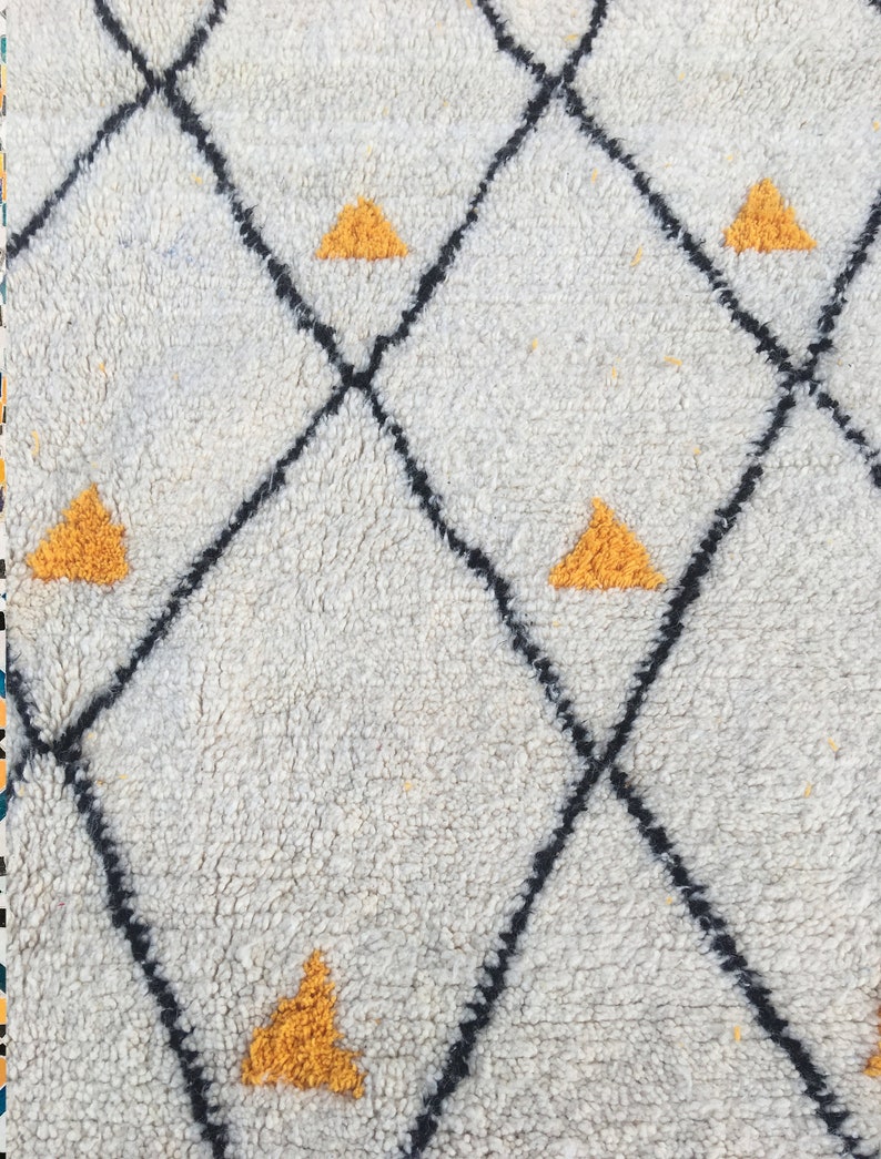 Beni Ourain rugMoroccan rug Berber carpet Genuine Wool Etsy