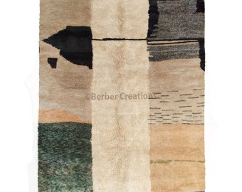 Moroccan rug, Authentic Moroccan rug 8x10, Berber carpet, Genuine Wool rug, area rug 8x10, Beni ourain style