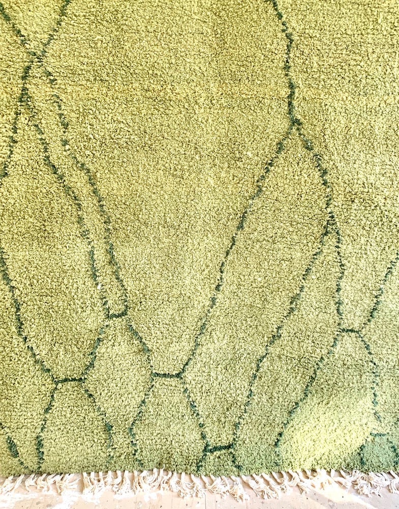 Moroccan Rug Green Berber Carpet Genuine Wool Rug Green Etsy