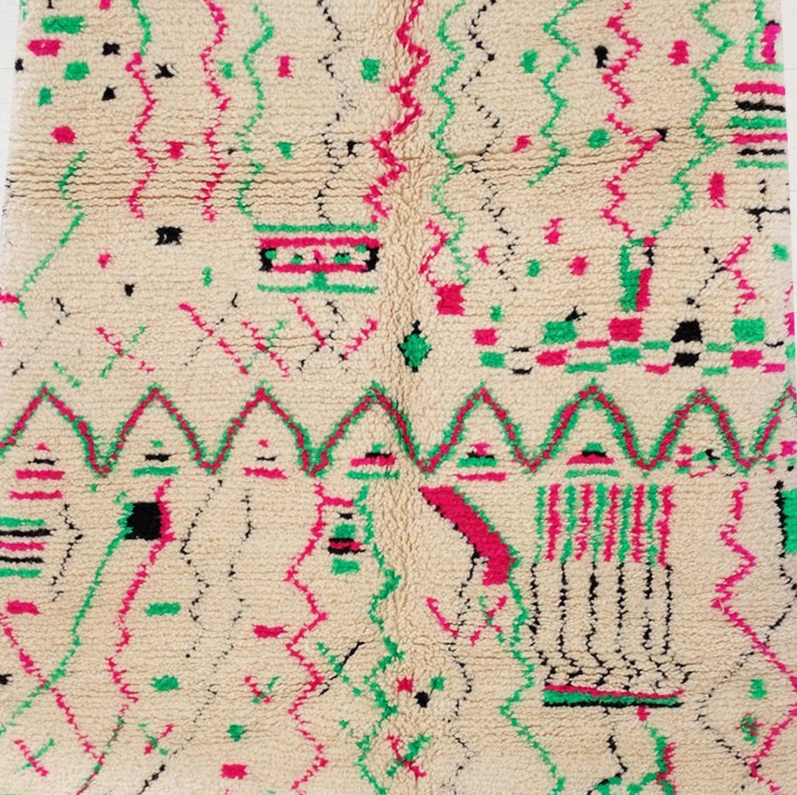 Moroccan Rug Handwoven Wool Carpet Azilal Rug Moroccan Etsy