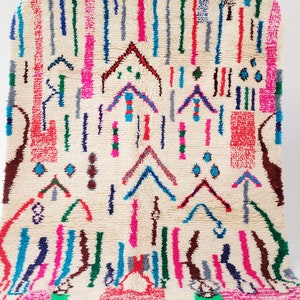 Custom Moroccan rug Azilal rug morrocan beni ourain rug Wool Berber carpet handmade ivory beni ourain teppich