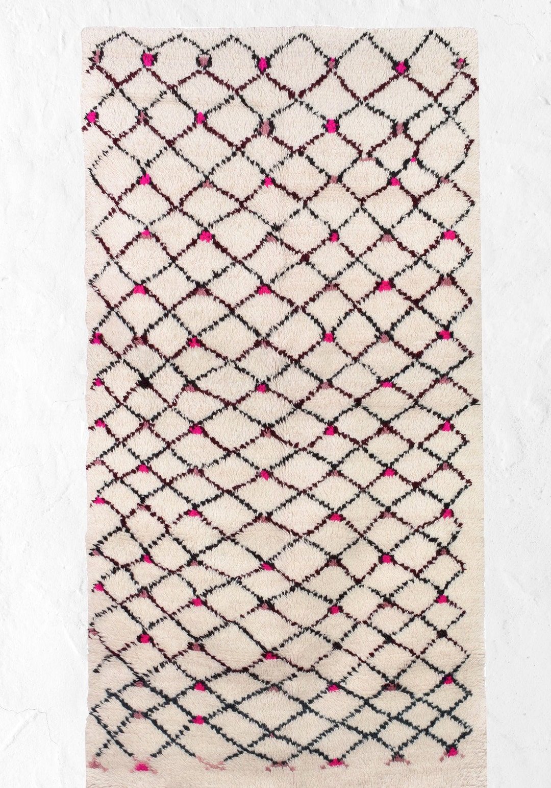 Pink Beni Ourain Rug Beni Ourain Rug Moroccan Rug Berber Etsy