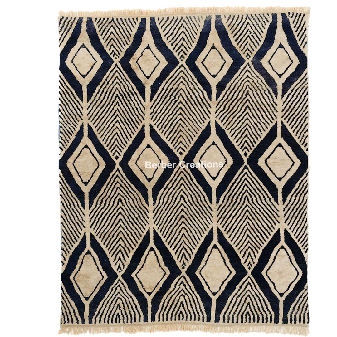 Moroccan Neutral Rug Beige , Beige Area Rug, Handmade Diamond Rug ...