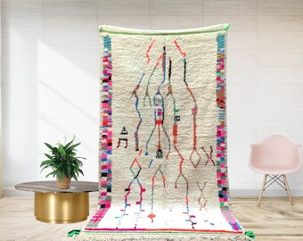 Moroccan Rug , Handwoven Wool carpet , Azilal rug, moroccan carpet , moroccan berber rug , azilal rug, area rugs