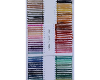 Hand dyed Atlas wool yarn | Weaving Yarn | Moroccan rug samples | Custom berber rug | handknotted moroccan rug