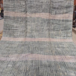 Moroccan rug gray, Handmade wool rug, Beni Ourain rug 9x12, area rug 9x12 , Berber carpet , Genuine Wool rug , Handmade rug, Area rug