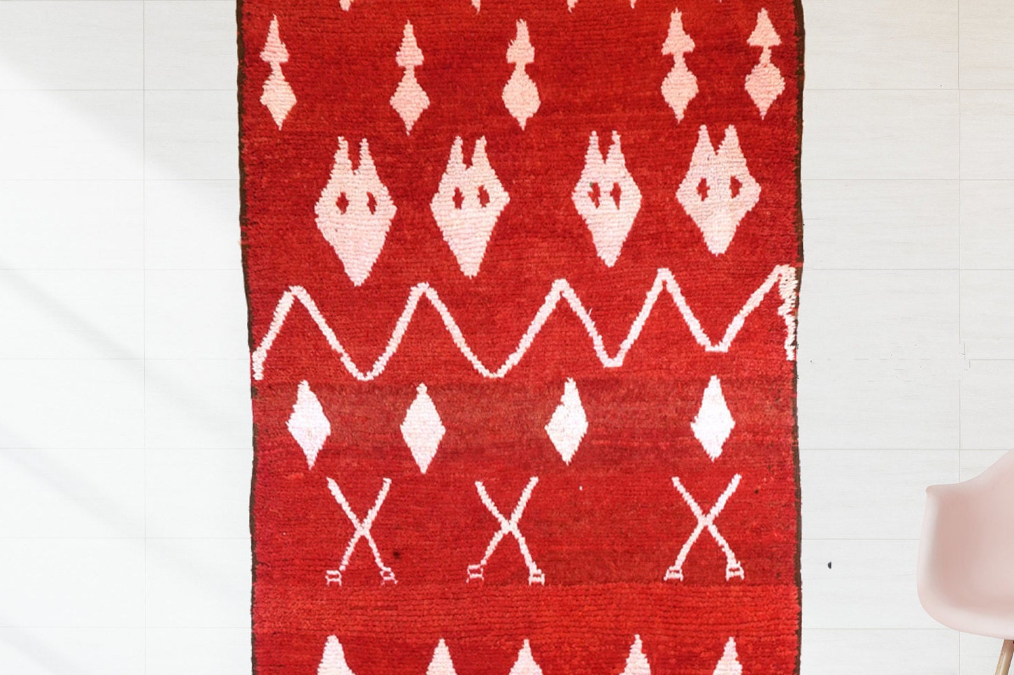 Moroccan Rug Handwoven Wool carpet Azilal rug moroccan Etsy