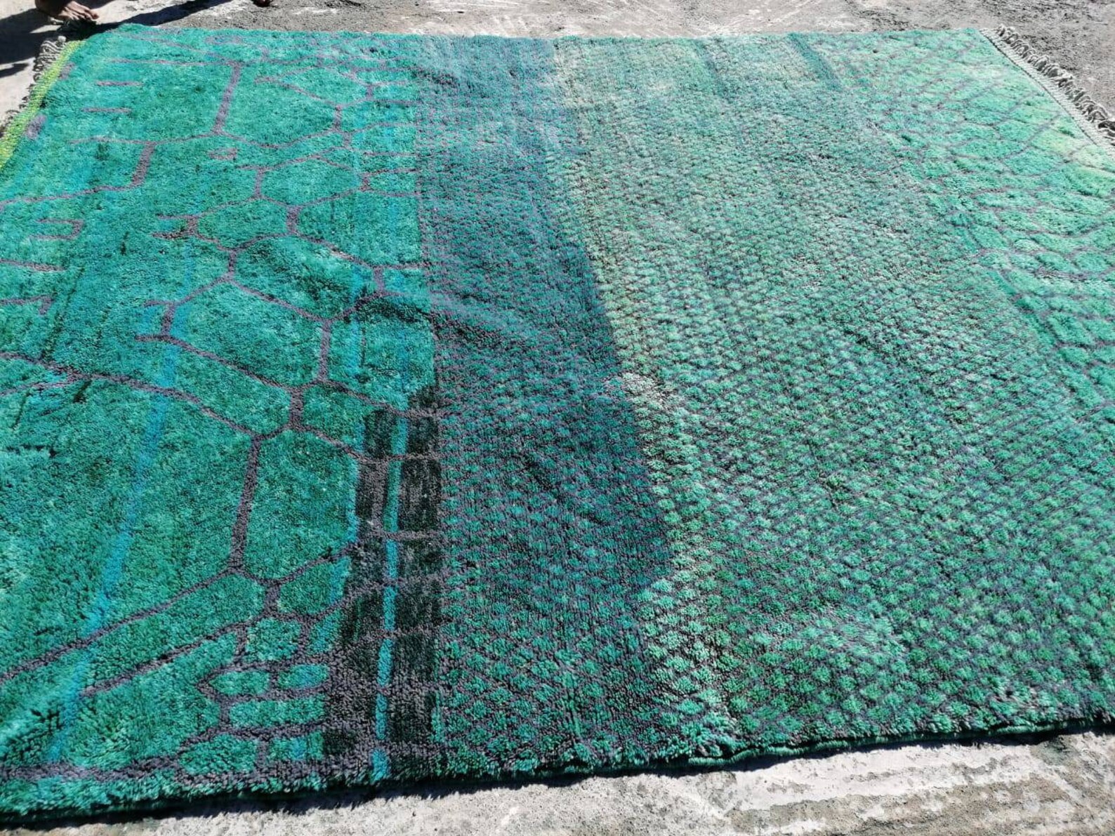 Turquoise Moroccan Rug Teal Beni Rug Moroccan Rug 8x10 Etsy