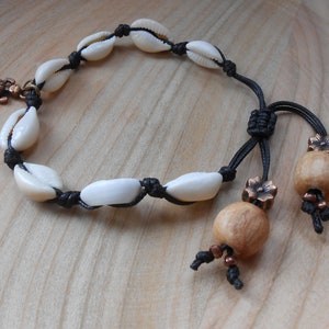 Shell beachy ankle bracelet, Summer beach jewelry, Y2K