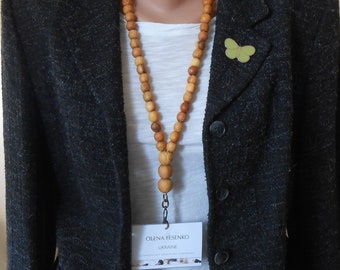 Lanyard necklace id badge, Emoji necklace