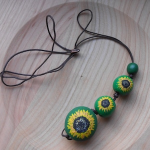 Sunflower Lanyard necklace, Hidden disabilities.