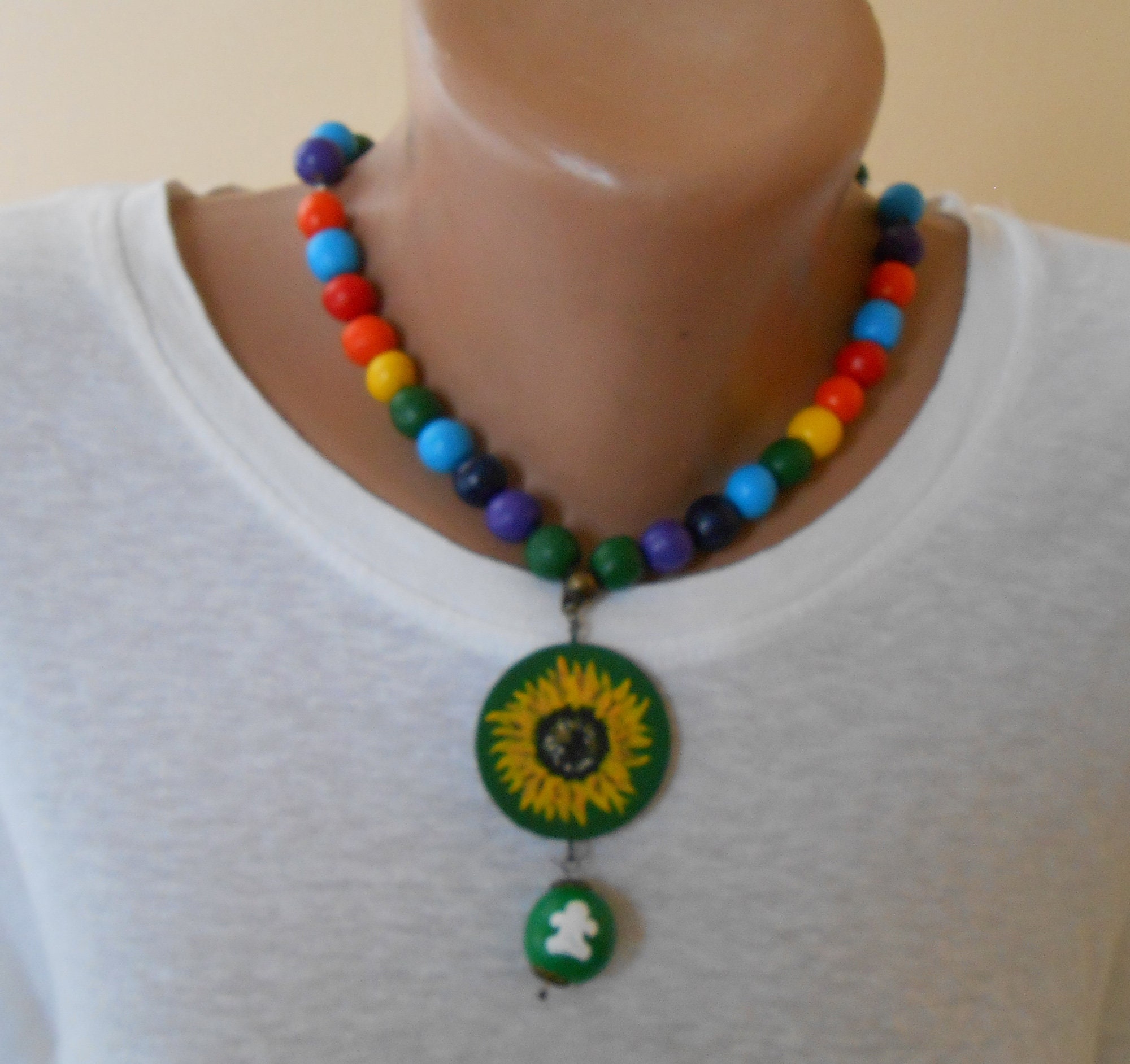 Sunflower Lanyard Colorful. Hidden Disabilities. Autism Etsy