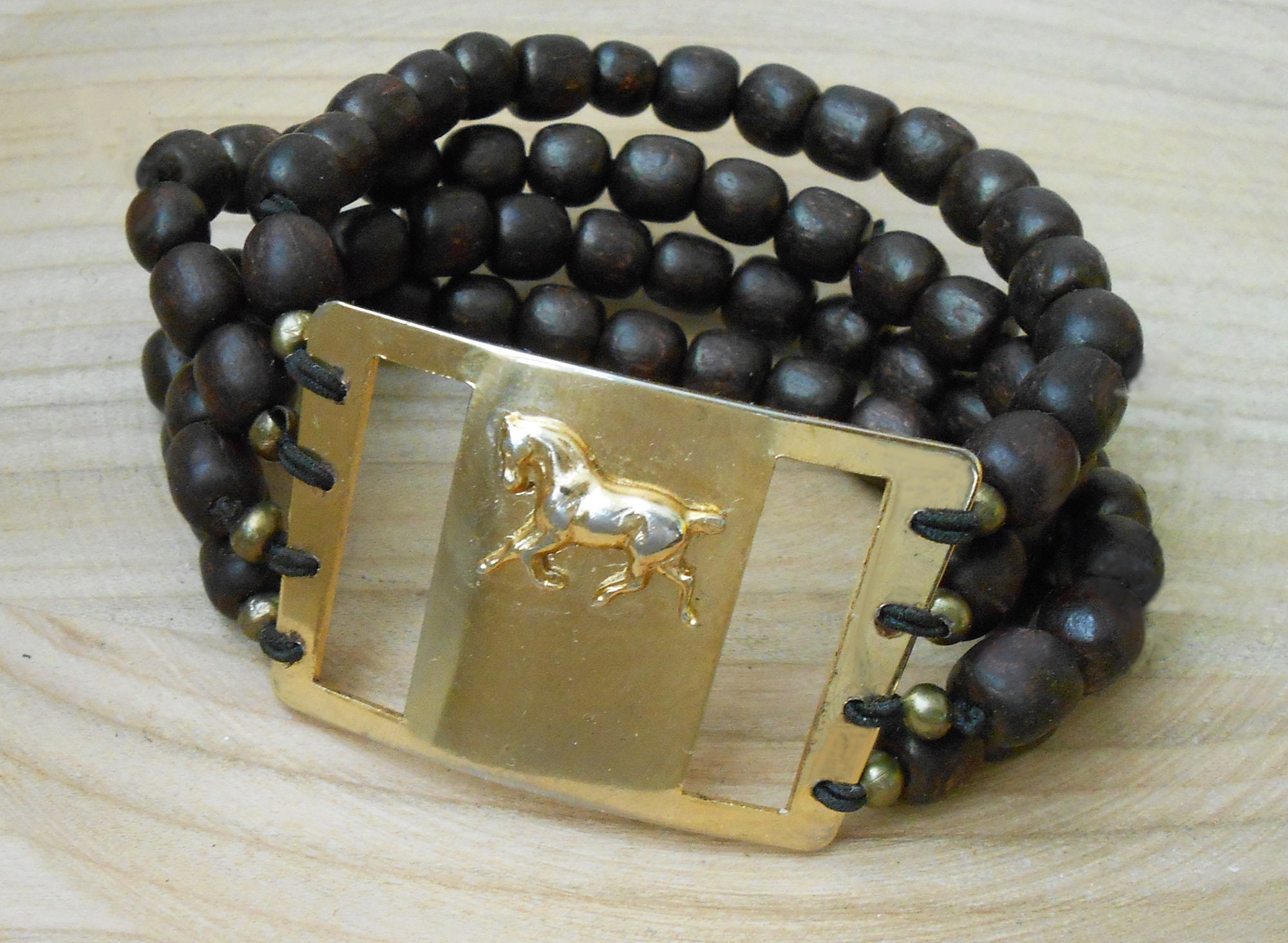 Horse bracelet for women. Gold horse jewelry Etsy
