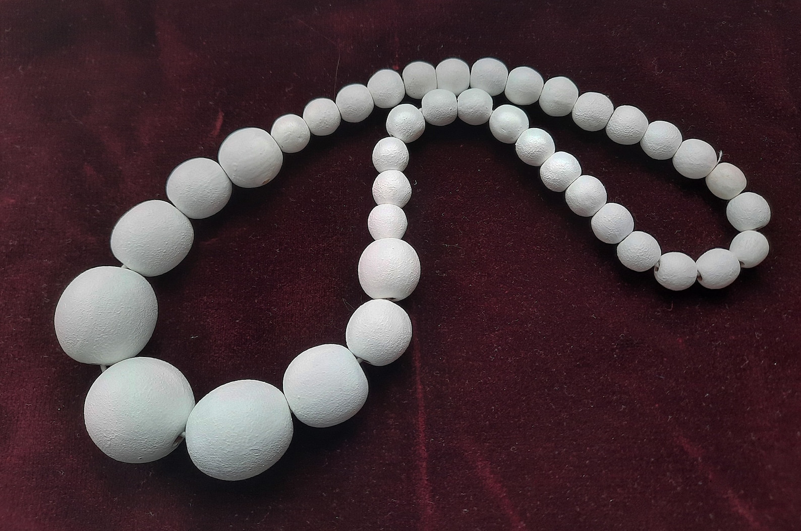 Chunky White Necklace for Women Gift for Her Etsy UK
