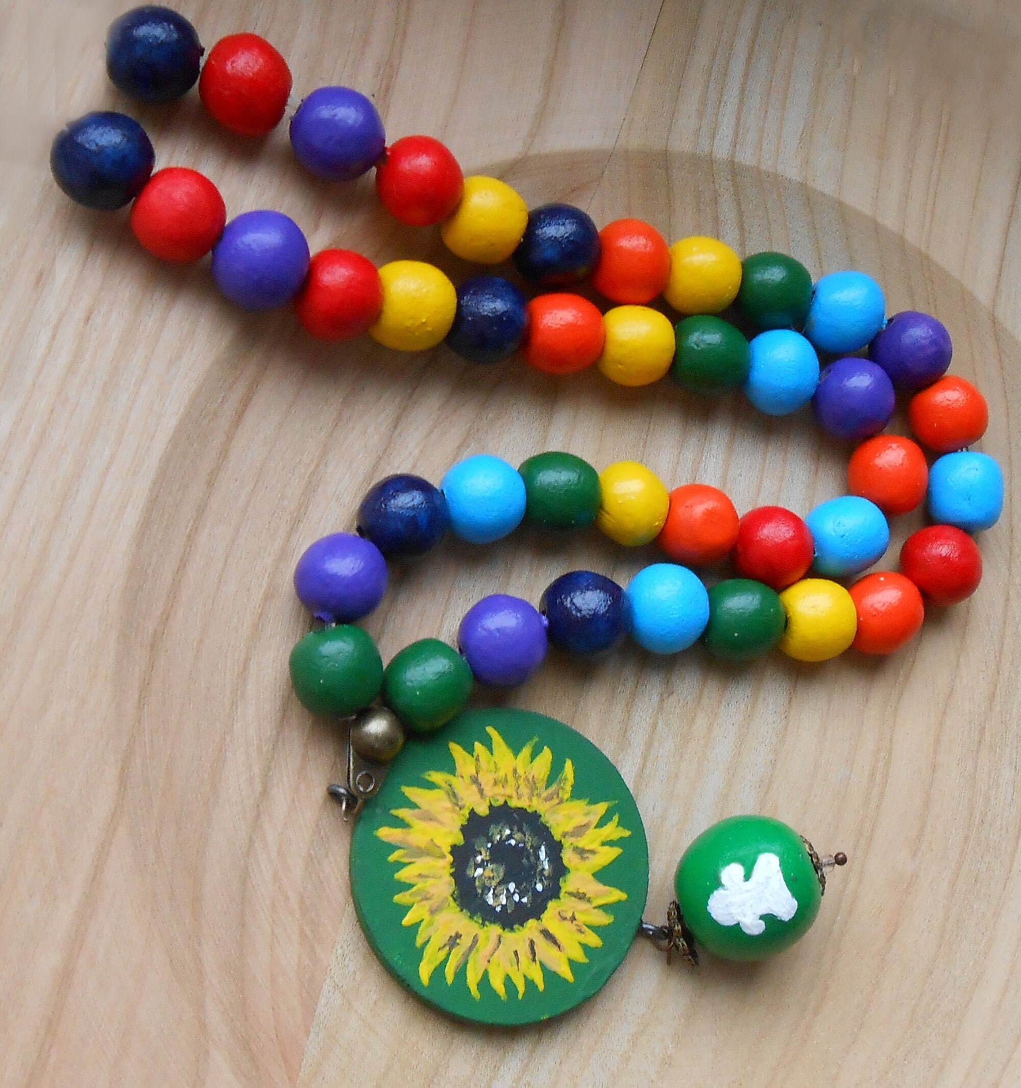 Sunflower Lanyard Colorful. Hidden Disabilities. Autism Etsy