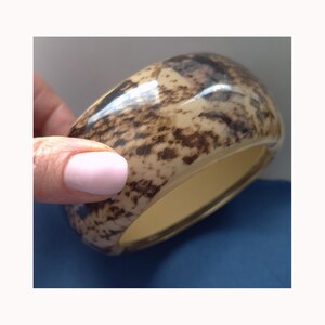 Vintage sköldpaddsskal Lucite armband, grova smycken från mitten av århundradet