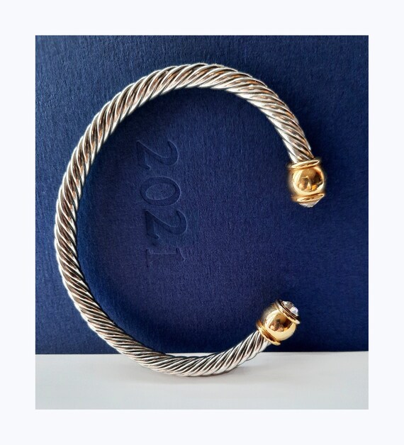 Cable wire bangle deals