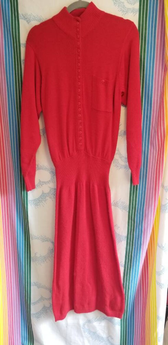 cinched sweater dress