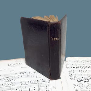 Leather Bound Missal - Antique French Roman Missal - 1909 Catholic Library - French Catholic Prayer Book - Antique Gilded Missel