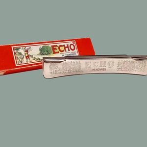 M. Hohner Tremolo-Mundharmonika Echo 48 in Box: Antike deutsche Mundharmonika