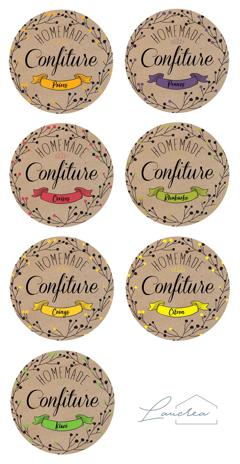Custom jam labels Etsy