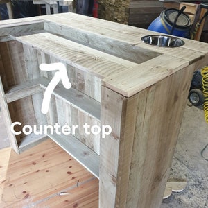 Handmad Timber Garden Bar: Rustic Indoor/Outdoor Home Bar image 14