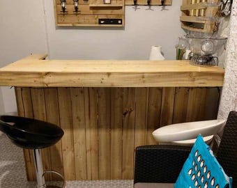 XL Garden Bar Set: Optic Plaque, Shelving, Wallbar,  drinks server