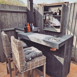 Handmad Timber Garden Bar: Rustic Indoor/Outdoor Home Bar image 11