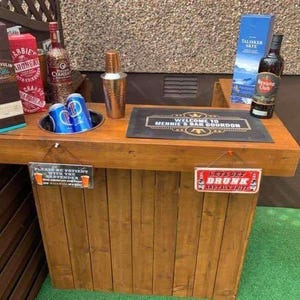 Handmad Timber Garden Bar: Rustic Indoor/Outdoor Home Bar image 7