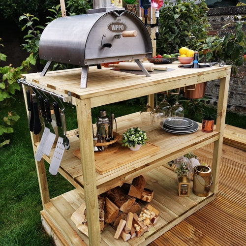 Pizza Oven Table Stand Kitchen Uk Pizza Oven Table Stand, Outdoor Pizza Table Ideas