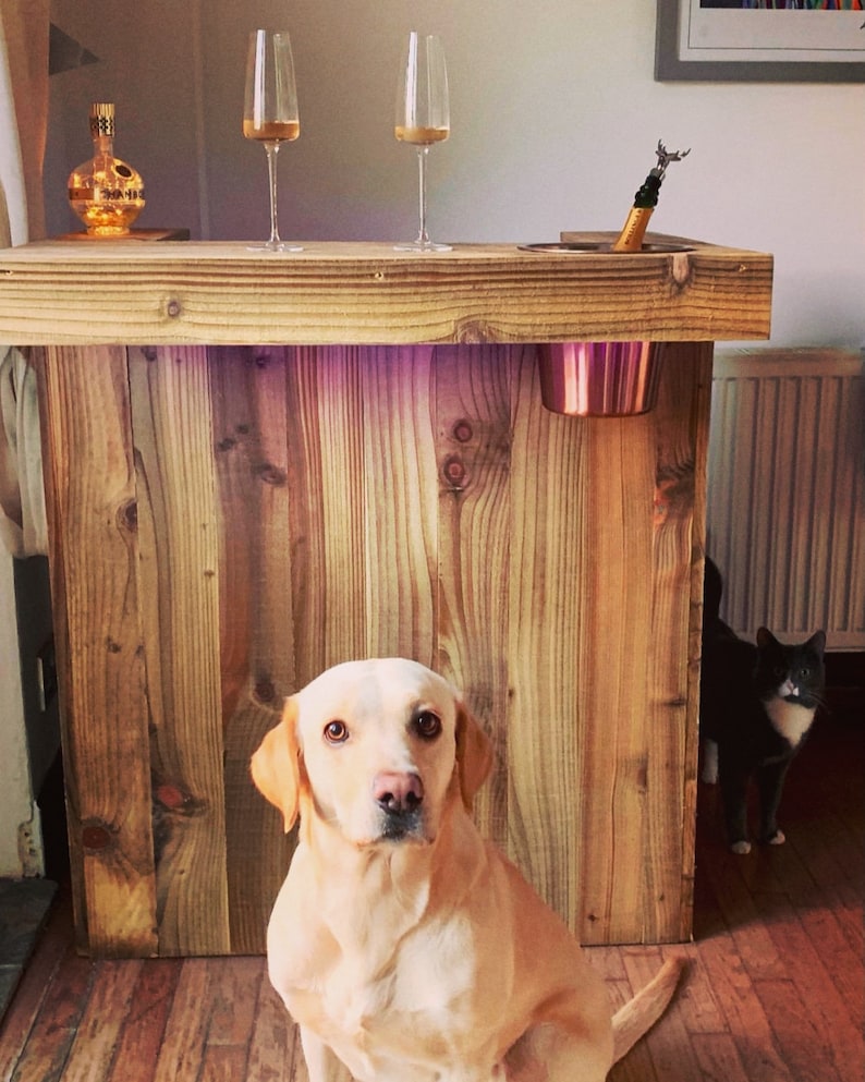 Handmad Timber Garden Bar: Rustic Indoor/Outdoor Home Bar image 4