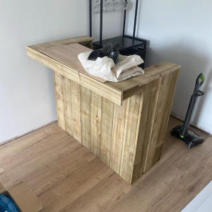 Handmad Timber Garden Bar: Rustic Indoor/Outdoor Home Bar image 17