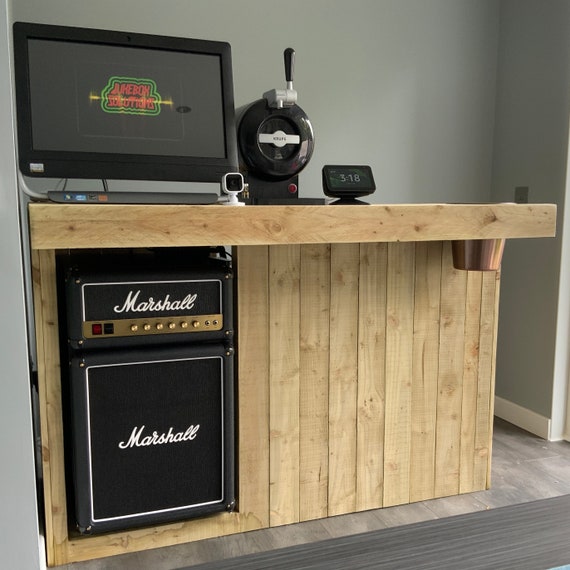 Bar table with fridge space discount