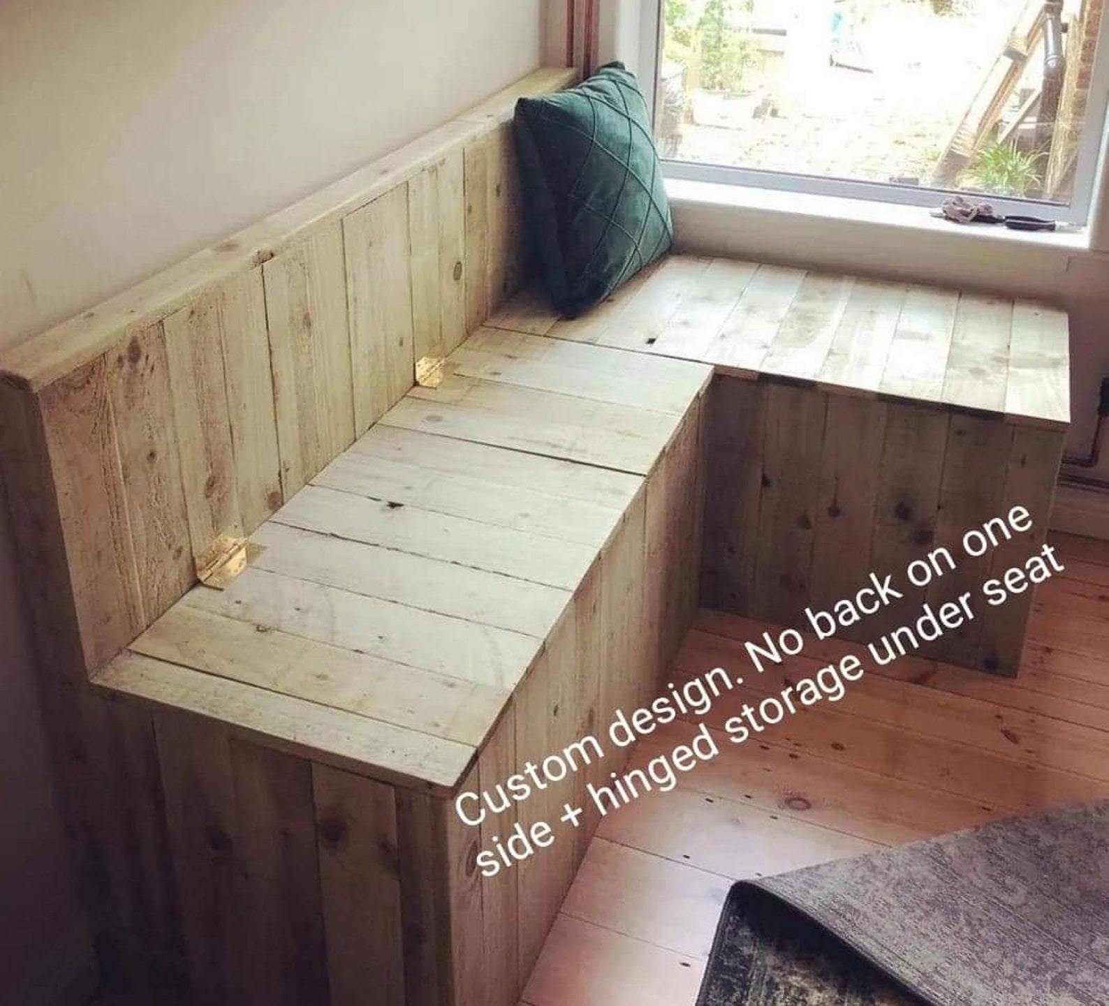 Storage Bench Hinged Seating Indoor/outdoor Banquette Etsy UK