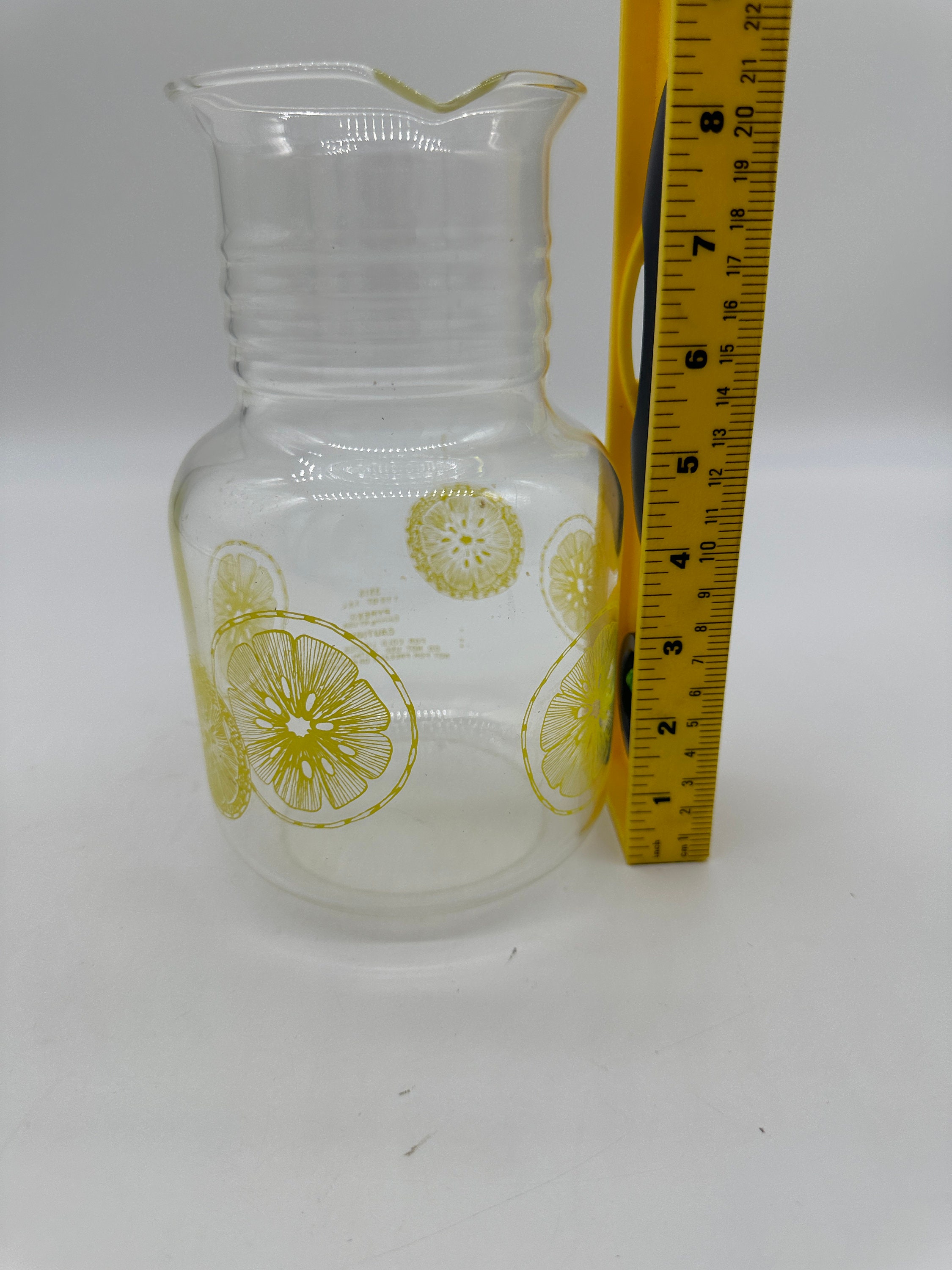 Pyrex Pitcher W/ Lemons 1 1/2 Qt/ 1.5 L Vintage Pitcher Missing Cap - Etsy