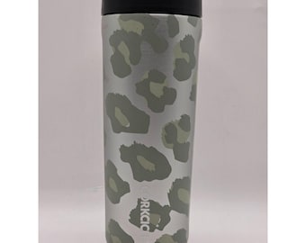 Corkcicle Commuter Cup 17 oz Snow Leopard Spill Proof Stainless Steel Insulated